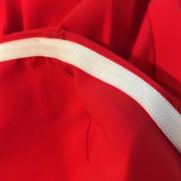 Amanda Uprichard Pleated Romper in Red - Picture 6 of 9